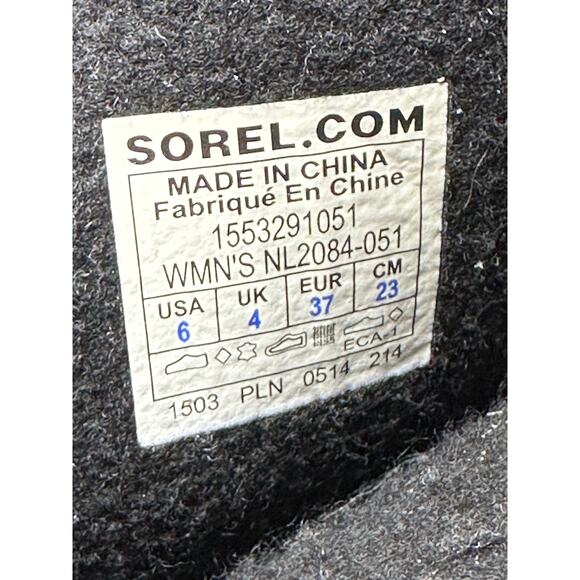 Sorel Joan of Arctic Snow Boot Women 6 Leather Waterproof Wool Liner Cabincore - Picture 9 of 9